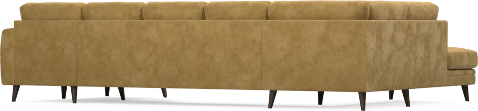 Eden - 3-sits soffa med divan vänster och schäslong höger - Gul