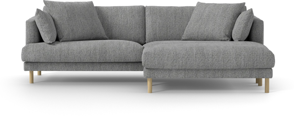 Harper - 4-sits med schäslong XL höger - Grå