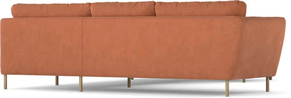 Madison Lux - Hörnsoffa med schäslong höger - Orange
