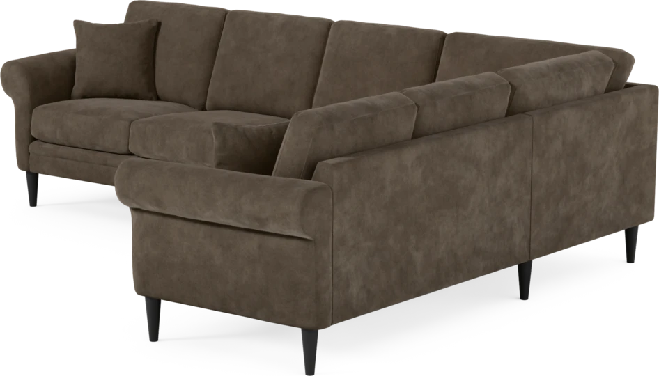 Eden - Hörnsoffa, 3+2-sits - Brun