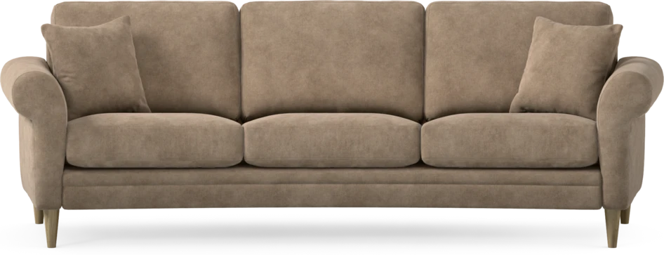 Eden - 3-sits soffa svängd - Beige
