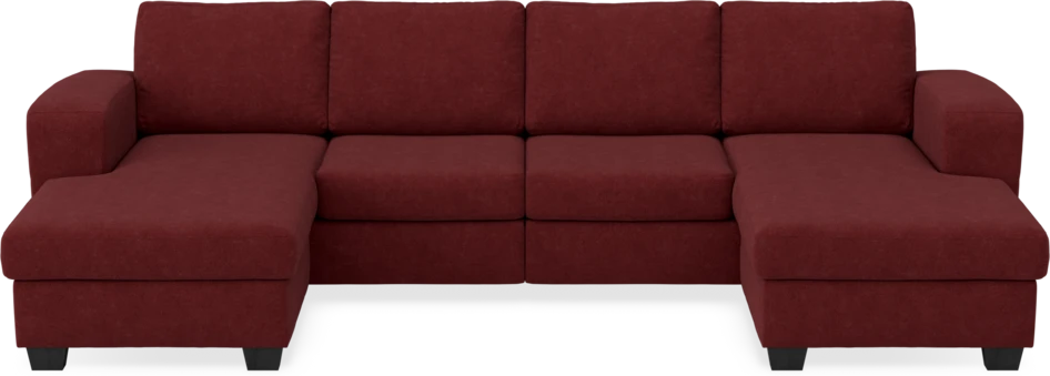 Friday - 2-sits soffa med två schäslonger - Rosa