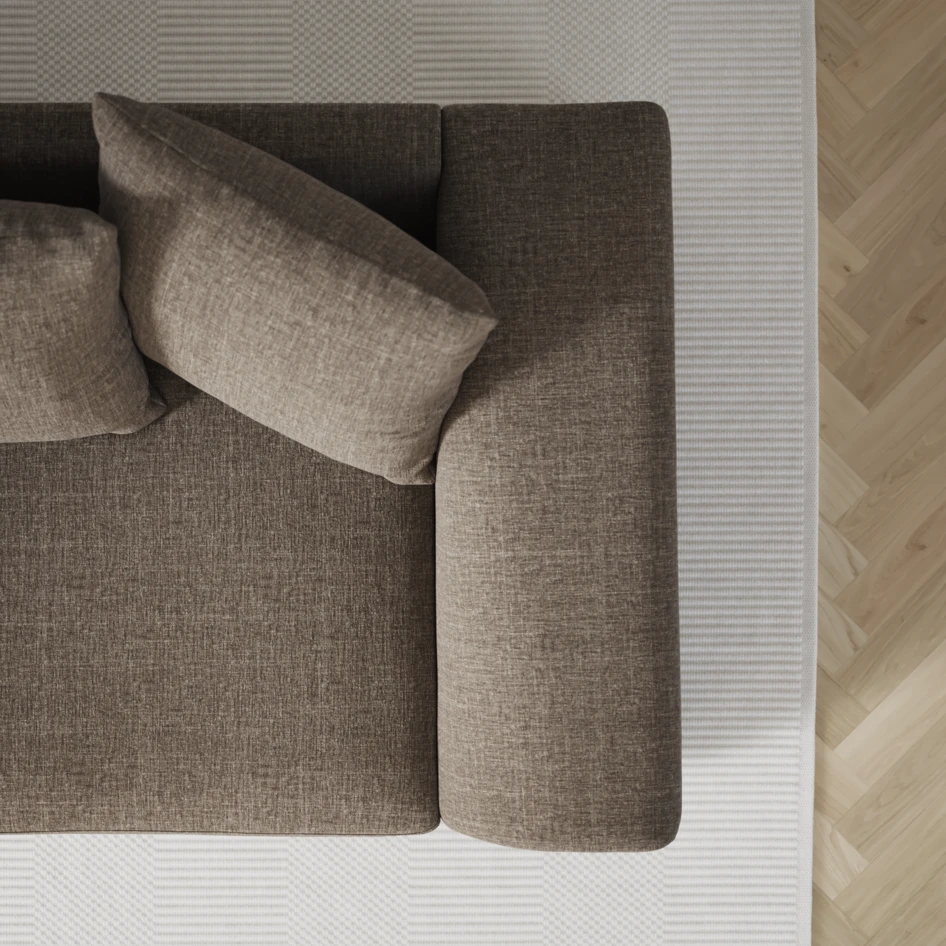 Town - 3-sits soffa med divan höger och schäslong vänster - Brun