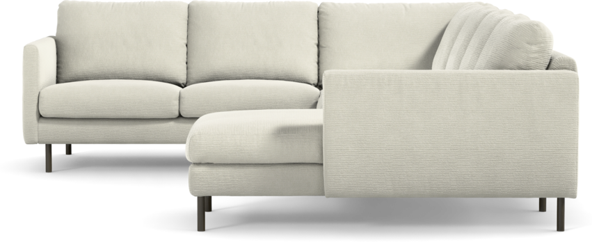 Madison Lux - Hörnsoffa med schäslong höger - Vit