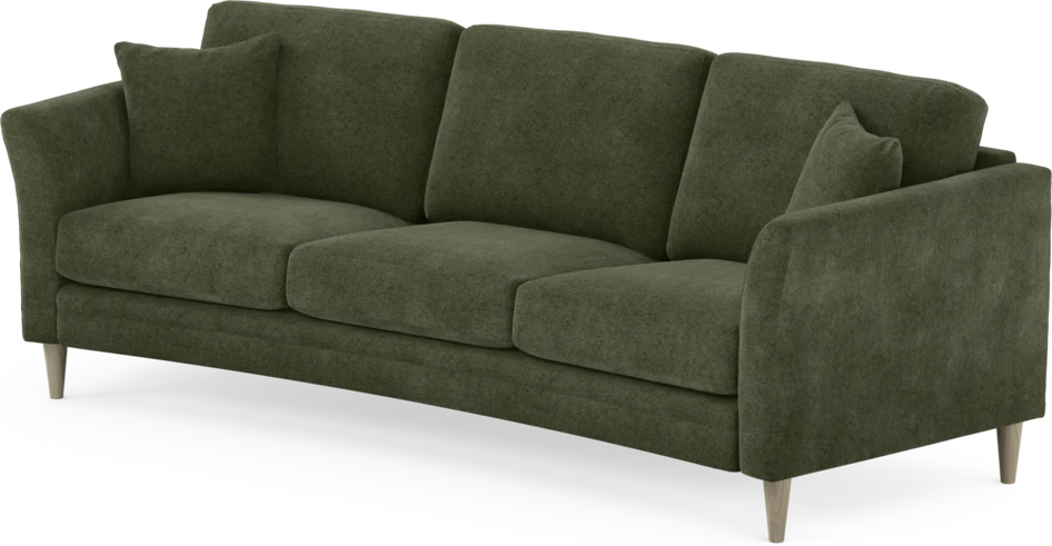 Eden - 3-sits soffa svängd - Grön