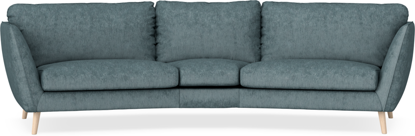 Madison - 3-sits soffa svängd, 90 cm - Turkos