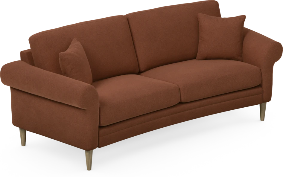 Eden - 2,5-sits soffa svängd - Orange