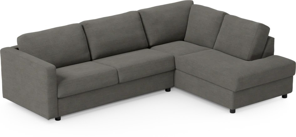 Lindö - Bäddsoffa 2,5-sits med divan - Grå