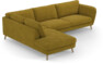 Madison - 3-sits soffa med divan vänster - Gul