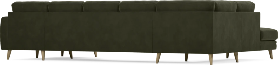 Eden - 3-sits soffa med divan vänster och schäslong höger - Grön
