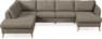 County - 3-sits soffa med divan vänster och schäslong höger - Brun
