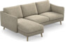 Madison Lux - 2-sits soffa med schäslong vänster - Beige