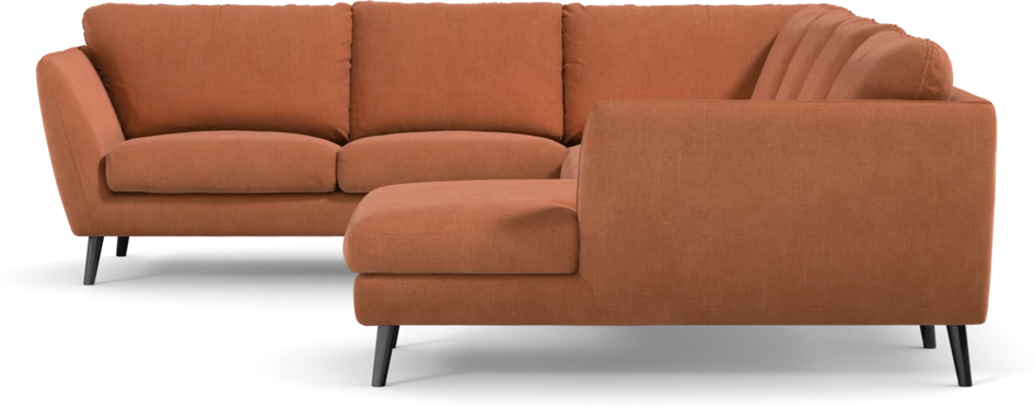 Madison Lux - Hörnsoffa med schäslong höger - Orange