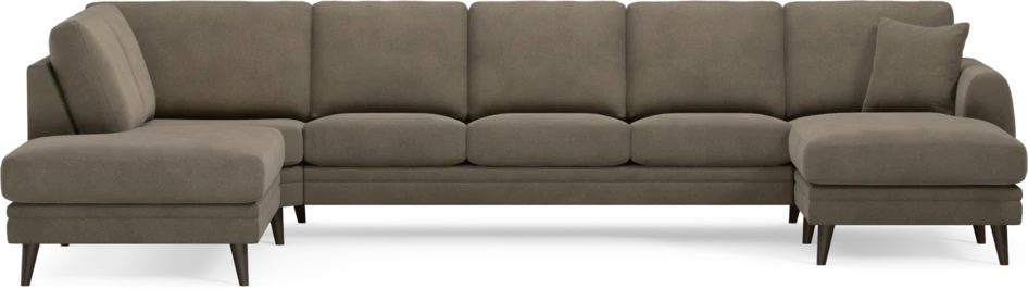 Eden - 3-sits soffa med divan vänster och schäslong höger - Beige