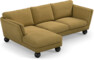 Madison Lux - 2-sits soffa med schäslong vänster - Gul