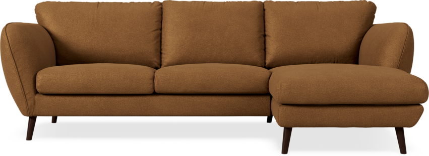Madison Lux - 2-sits soffa med schäslong höger - Brun