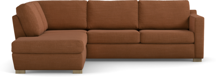 Friday - 2,5-sits soffa med divan vänster - Orange