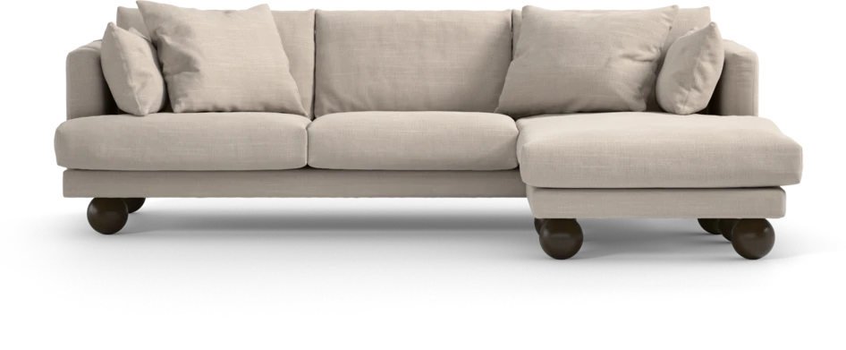 Harper - 4-sits med schäslong höger  - Beige