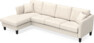 Eden - 3-sits soffa med schäslong - Beige