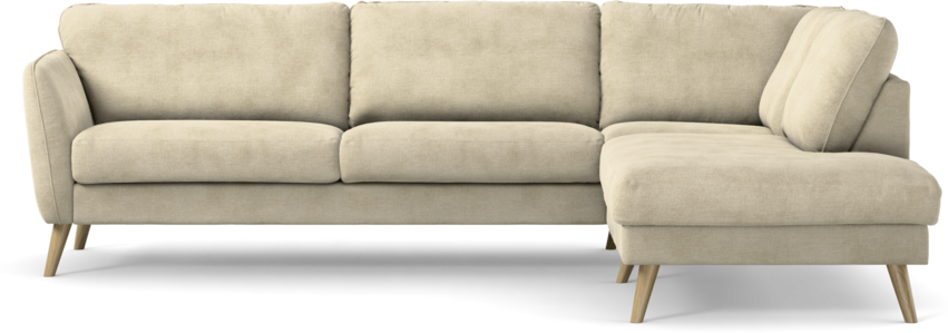 Bridge - 3-sits soffa med divan höger - Beige