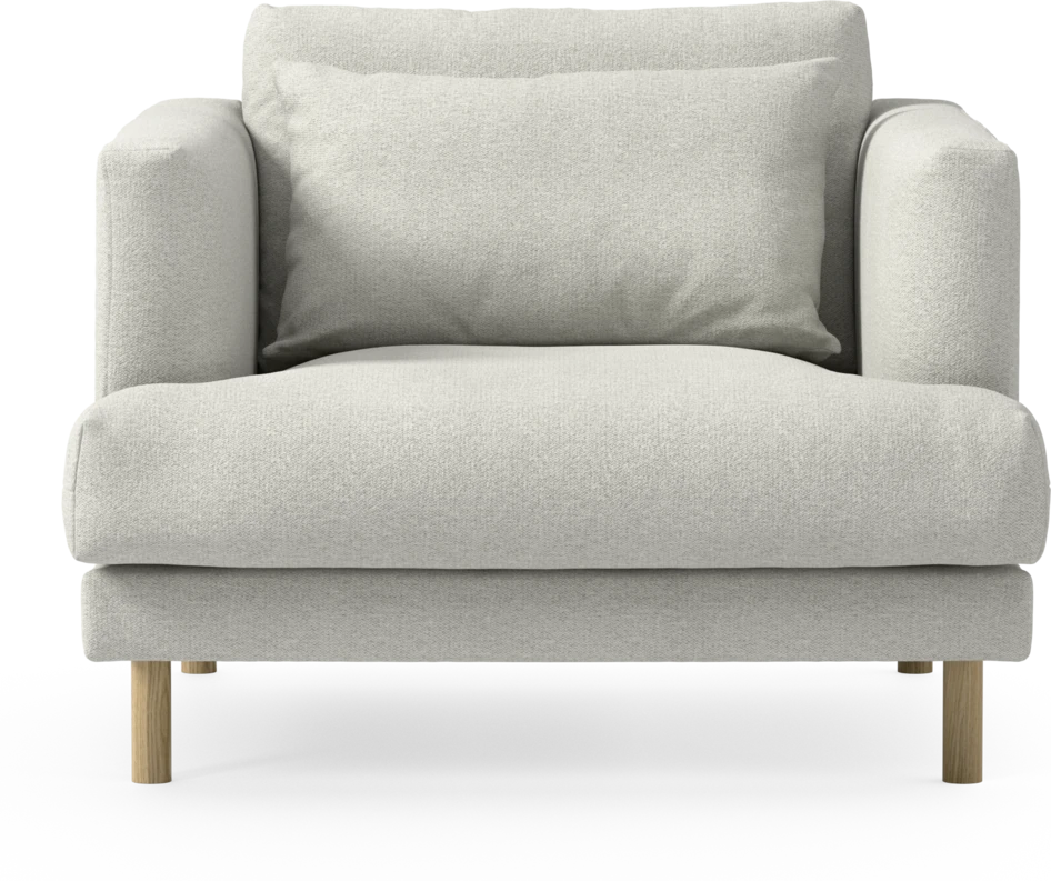 Harper - Fåtölj, 75 cm - Vit