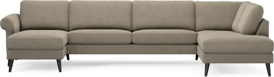Bridge - 3-sits soffa med schäslong vänster och divan höger - Beige
