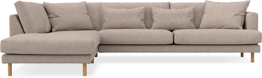 Harper - 3-sits soffa med divan vänster - Beige
