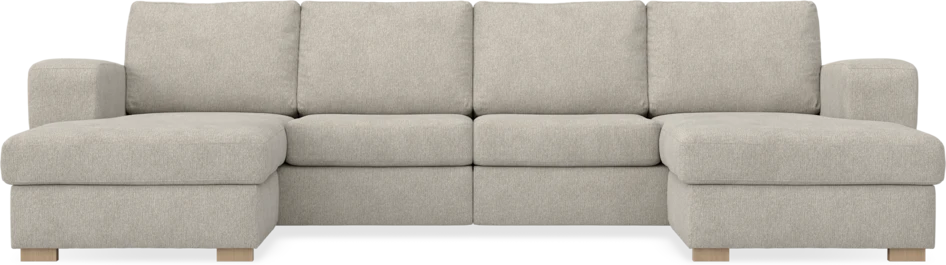 Friday - 2-sits soffa med två schäslonger - Beige