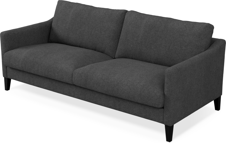 Winston - 3-sits soffa - Svart