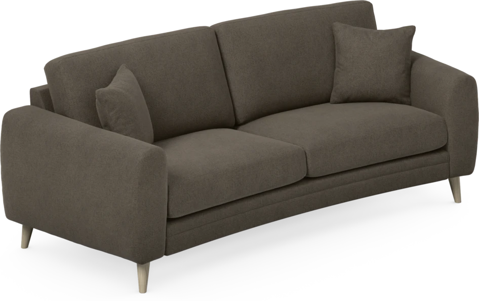 Eden - 2,5-sits soffa svängd - Brun