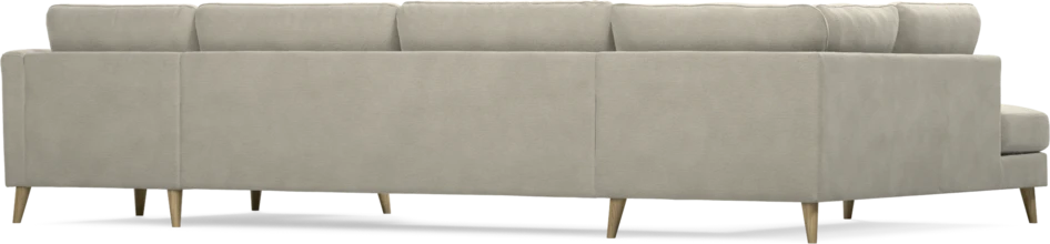 Bridge - 3-sits soffa med divan vänster och schäslong höger - Brun
