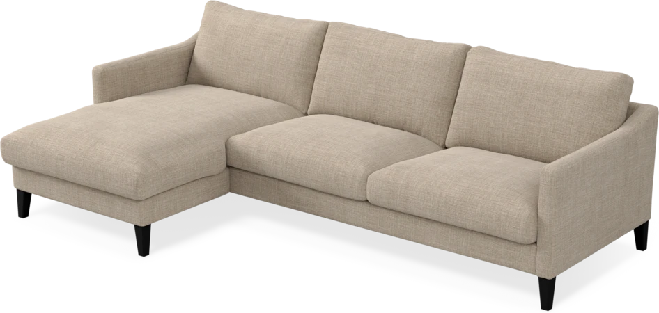 Winston - 3-sits soffa med schäslong, vändbar - Beige