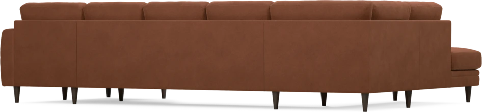 Eden - 3-sits soffa med divan vänster och schäslong höger - Orange