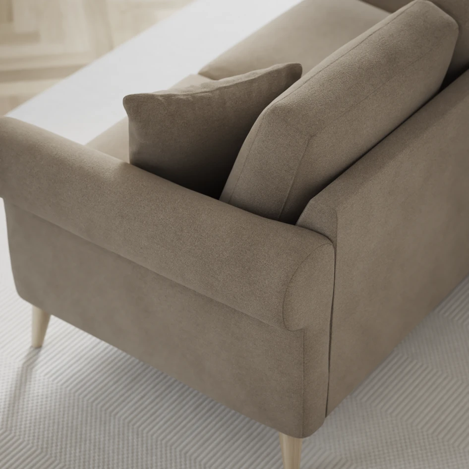 Eden - 2,5-sits soffa svängd - Beige