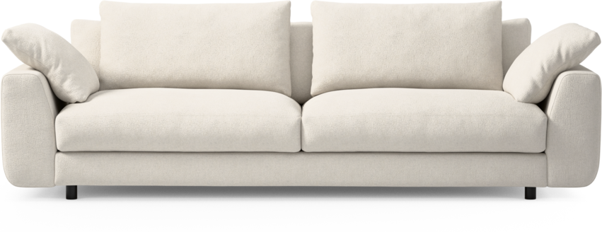 Amie - 4-sits soffa - Vit