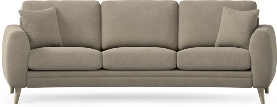 Eden - 3-sits soffa svängd - Beige