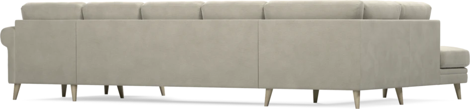 Eden - 3-sits soffa med divan vänster och schäslong höger - Brun
