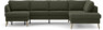 County - 3-sits soffa med schäslong vänster och divan höger - Grön
