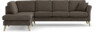 Eden - 3-sits soffa med divan - Gul