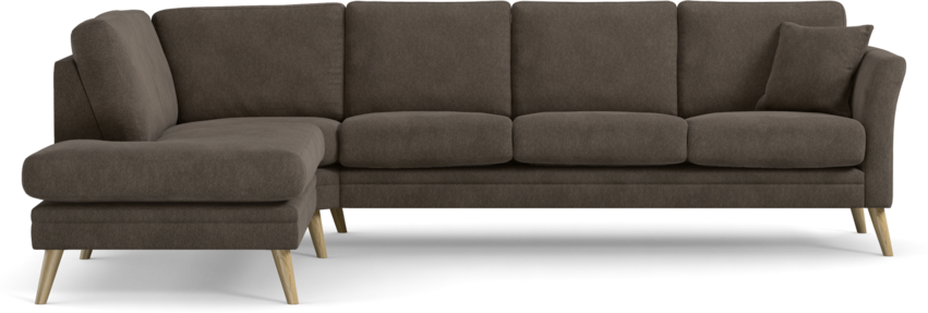 Eden - 3-sits soffa med divan - Gul