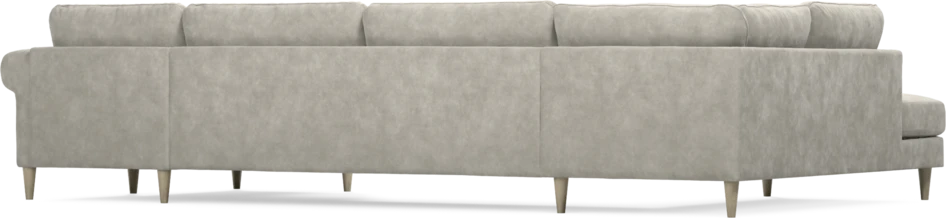 Bridge - 3-sits soffa med divan vänster och schäslong höger - Grå