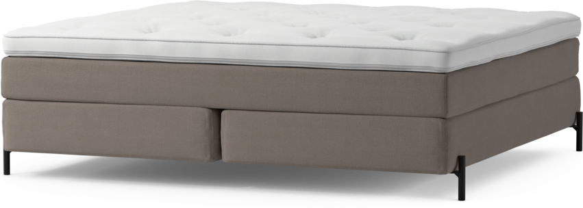 Delux Sense - Kontinentalsäng, dubbelsäng med bäddmadrass och sängben