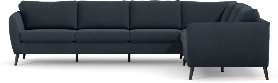 County - Hörnsoffa, 3+2-sits - Blå