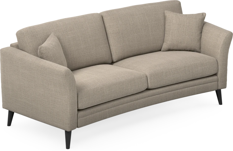 Eden - 2,5-sits soffa svängd - Beige