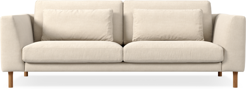 Willow - 3-sits soffa, fast klädsel - Beige