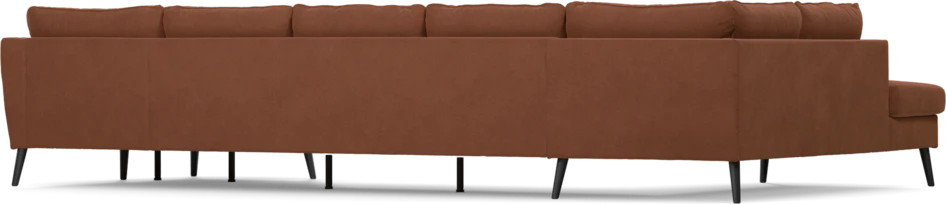 County - 4-sits soffa med divan vänster och schäslong höger - Orange