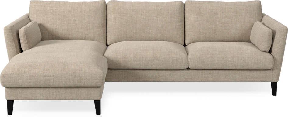 Winston - 3-sits soffa med schäslong, vändbar - Beige