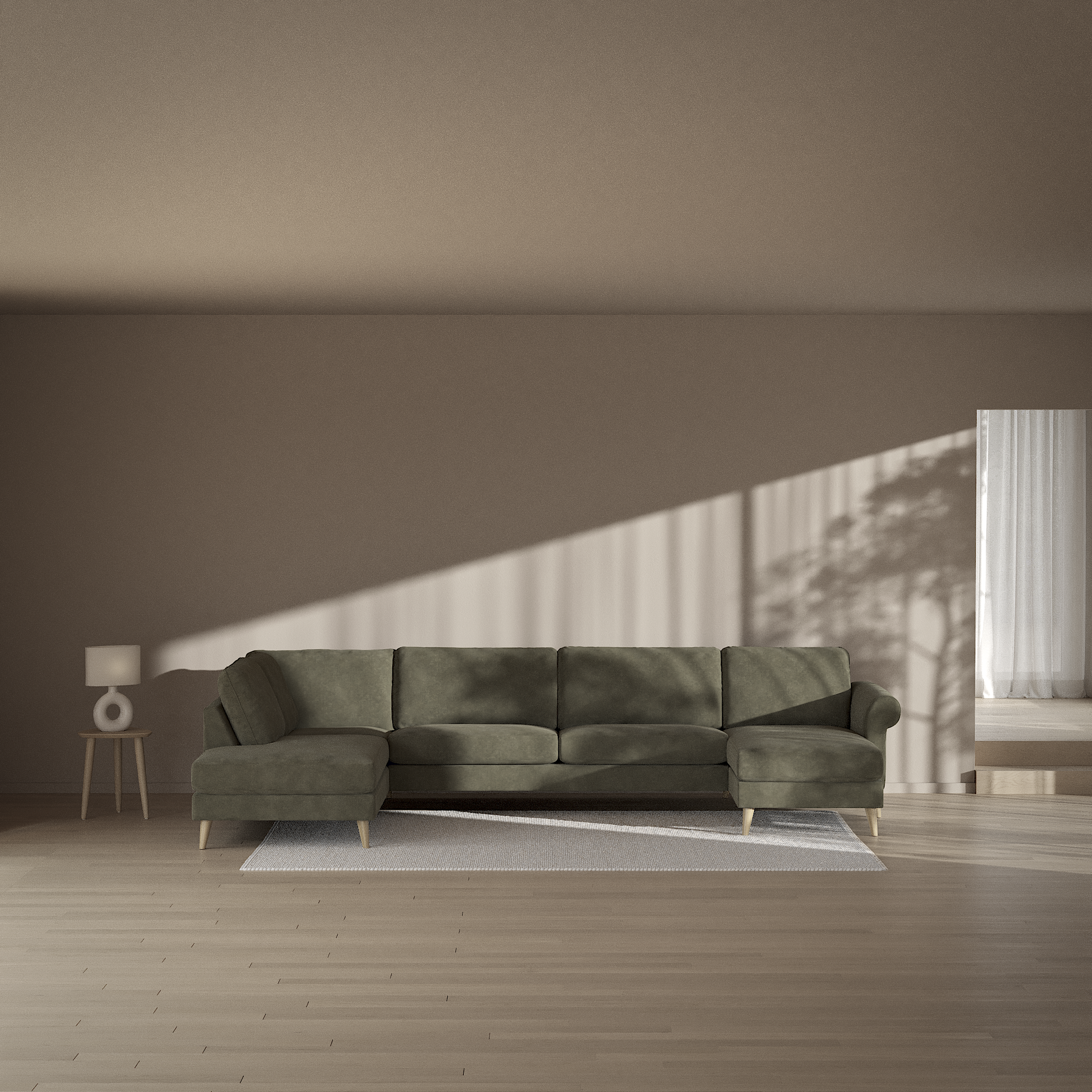 Bridge - 3-sits soffa med divan vänster och schäslong höger - inspiration