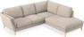 Madison Lux - 2-sits soffa med divan höger - Vit