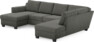 Friday - 3-sits soffa med schäslong vänster och divan höger - Grå